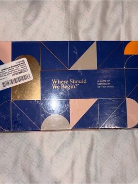 NEW & SEALED! Where Should We Begin? A Game of Stories by Esther Perel 18+ 2023